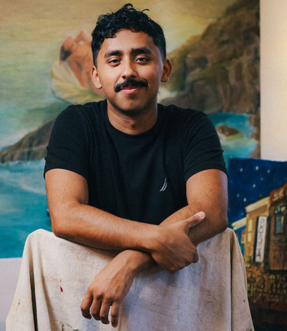 Samuel S. Hernandez in the studio